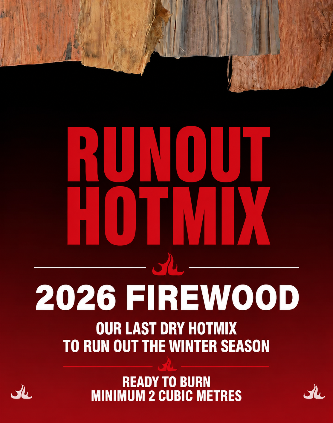 Runout Hotmix (KILN DRIED)